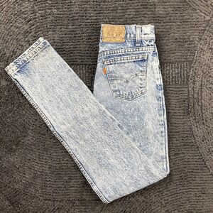 Vintage Levi's‎ 24x31 Student Fit Jeans USA Made Acid Wash Straight Leg 80s 90s